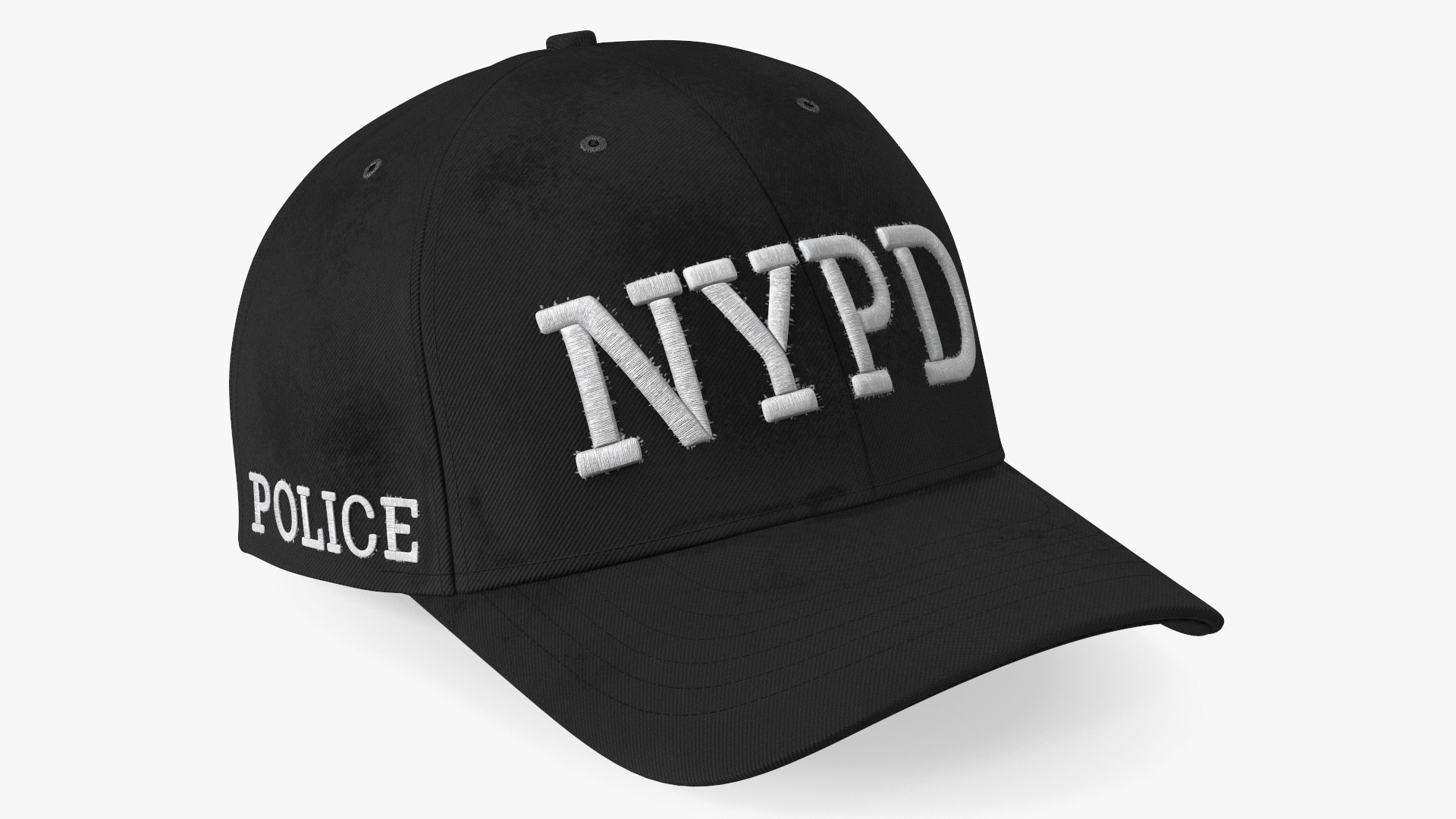 NYPD Police Baseball Cap 3D model preview