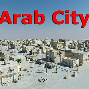 arab city 3d c4d