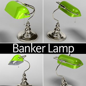 3dsmax lamp bankers lighting