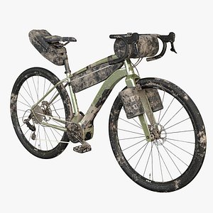 3D Bikepacking Electric Gravel Bicycle Dirt and Mud