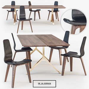 De La Espada Overton dining Table Tapas Chair