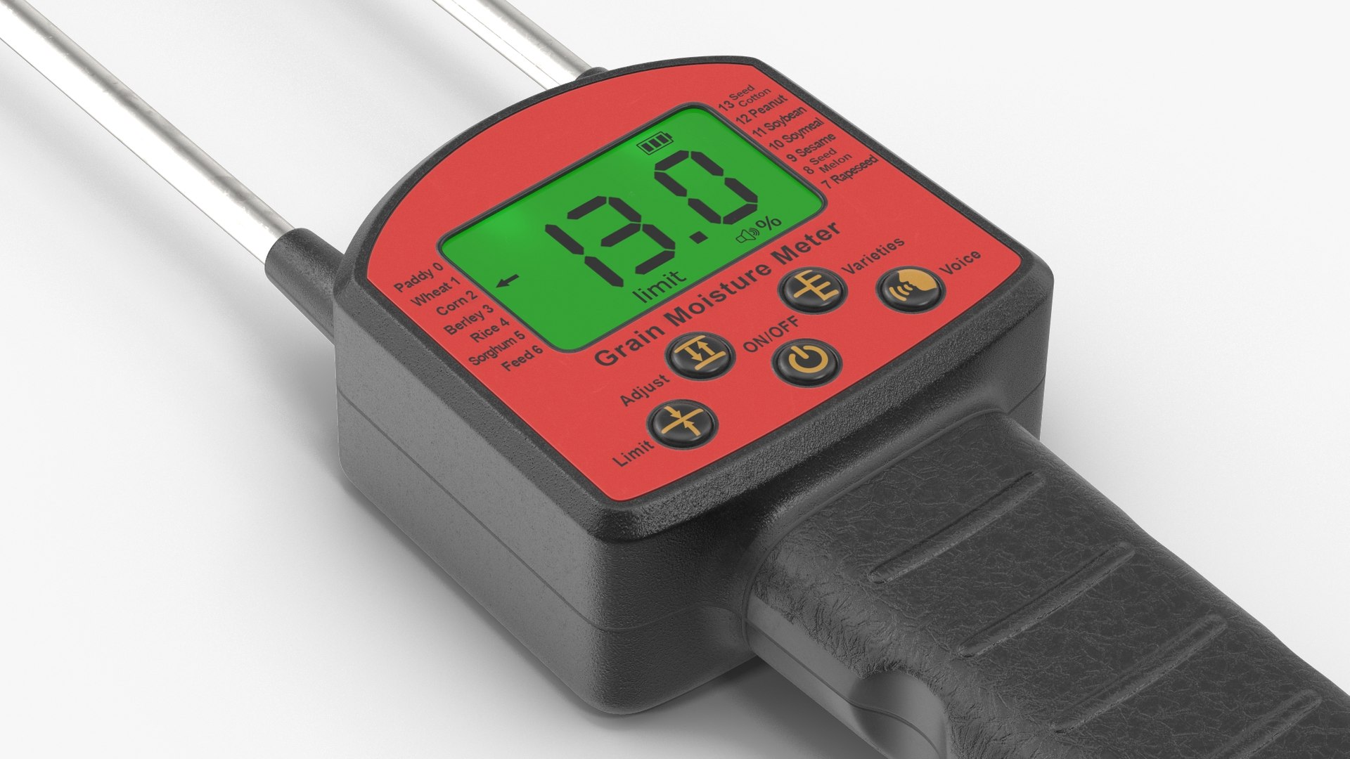 Generic Grain Moisture Meter ON 3D model https://p.turbosquid.com/ts-thumb/5I/XyNPK4/U1/8/jpg/1690897884/1920x1080/fit_q87/242439b09acdbb1cf83b0ecee5b2478ef23fcfcc/8.jpg