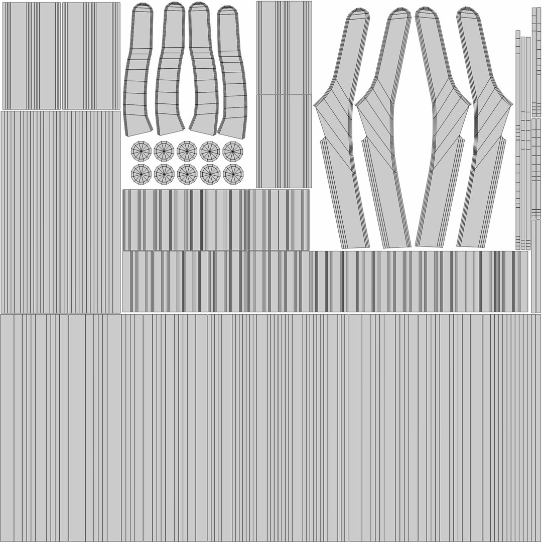 3D bench seat furnishing model - TurboSquid 1688785