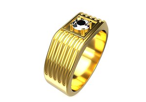 Gents Ring Gold 3D print model