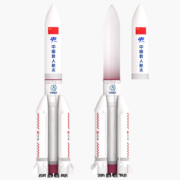 1/300 Long March 5 Series Launch Vehicle Diecast Rocket Model Home Decor 