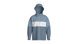 3D Men Multi-Color Hooded Jacket
