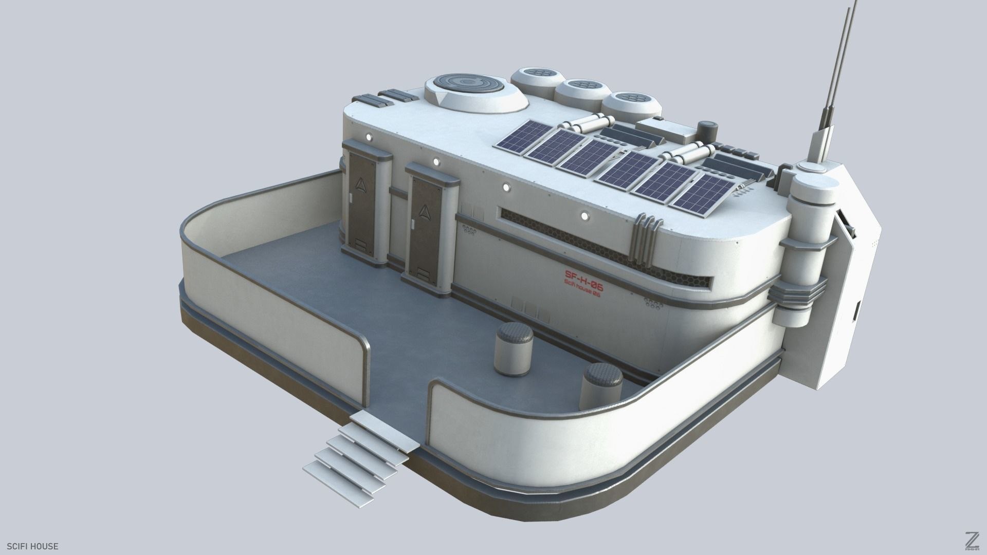 Scifi House 3D Model - TurboSquid 2393420