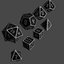 ETB Metal Dice Collection Game Ready Low Poly PBR Low-poly