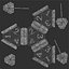 ETB Metal Dice Collection Game Ready Low Poly PBR Low-poly