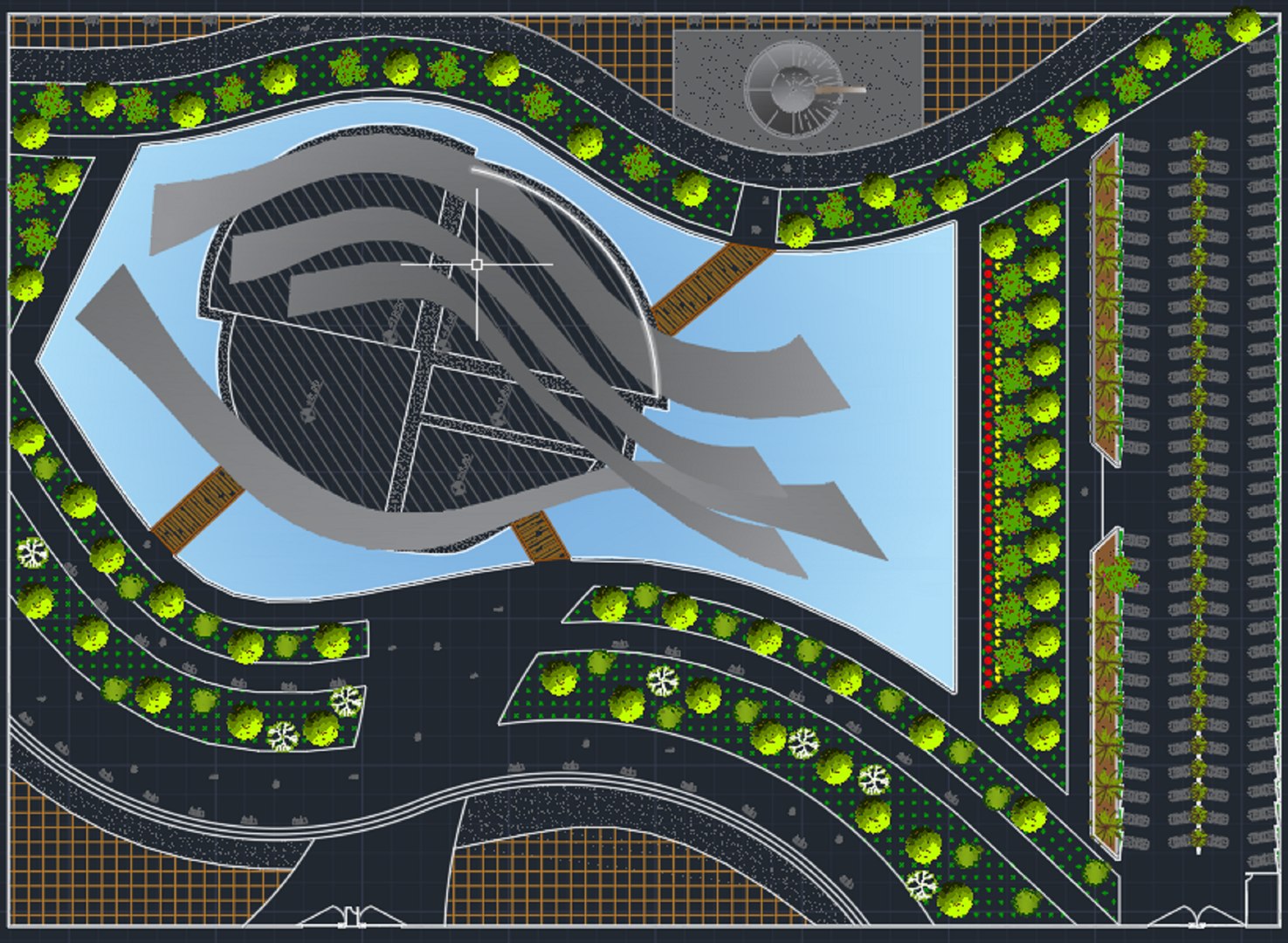 Museum Facade Environment 2D Drawing 3D - TurboSquid 2361786