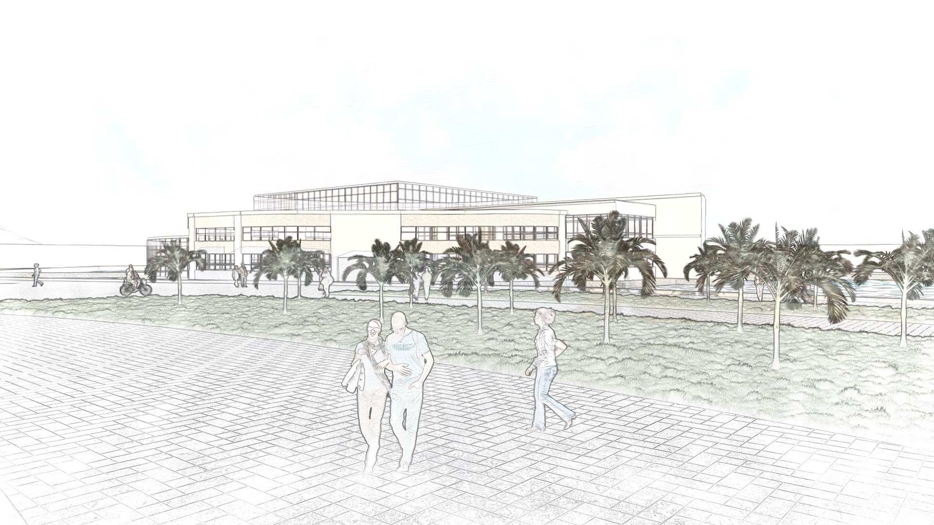 Museum Facade Environment 2D Drawing 3D - TurboSquid 2361786