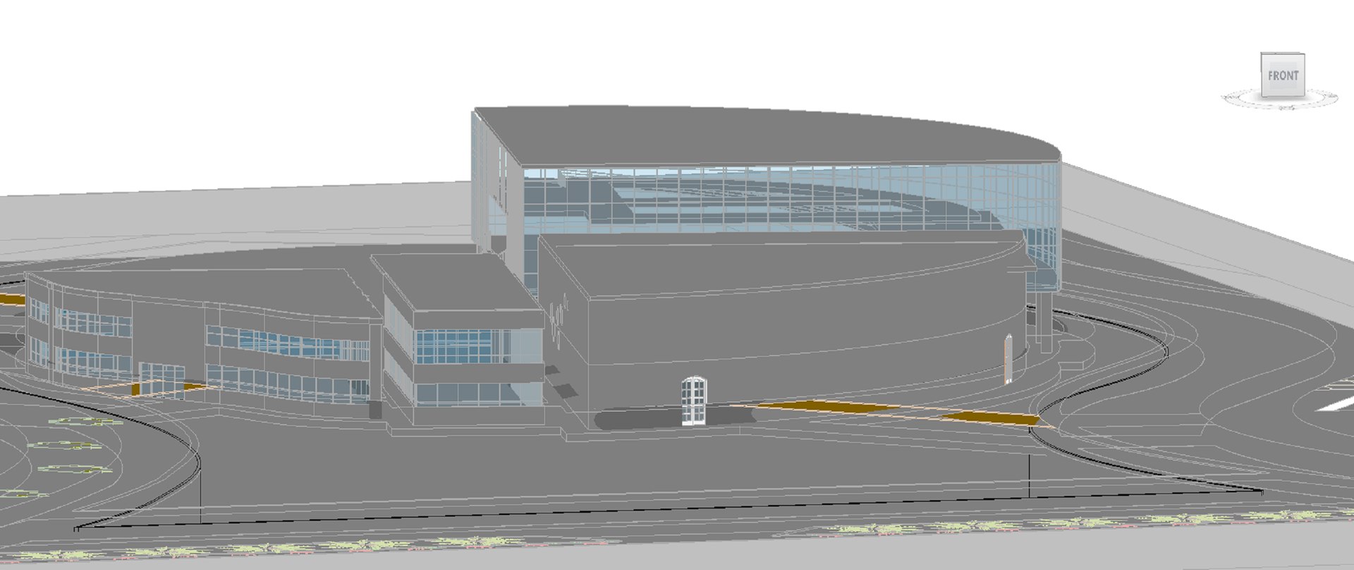 Museum Facade Environment 2D Drawing 3D - TurboSquid 2361786