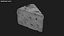Blue Cheese Slice 3D model