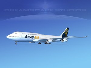 boeing 747 747-8 747-8i 3d max