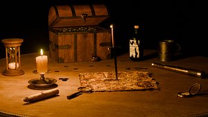 Pirate Table - Blender Scene