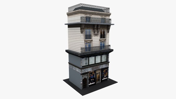 3D Typical Parisian Apartment 3d Building 01