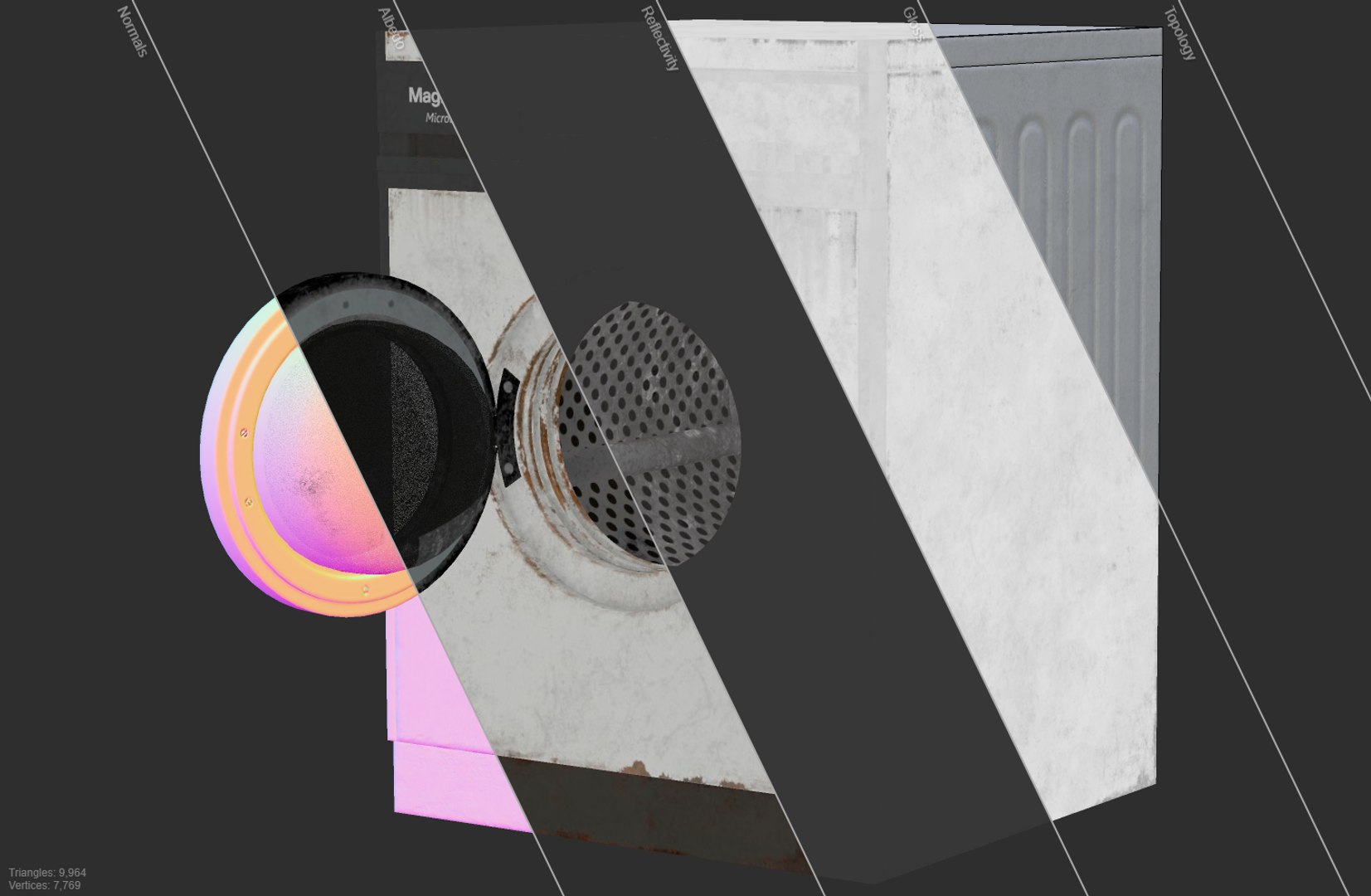 Washing Machine 3D Model Game-Ready Low Poly PBR Textured 4K Maps Unity Unreal VR AR Asset 3D model https://p.turbosquid.com/ts-thumb/5I/t3AgJK/Wv/allmaps/png/1763828613/1920x1080/fit_q87/4f5e9f0132b05dceaad7bd07032069c69a68b70b/allmaps.jpg