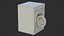Modelo 3D de máquina de lavar roupa, pronto para jogos, baixa poligonagem, texturizado com PBR, mapas 4K, recurso para Unity, Unreal, VR e AR.