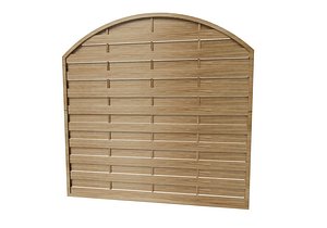 Arc wooden fence
