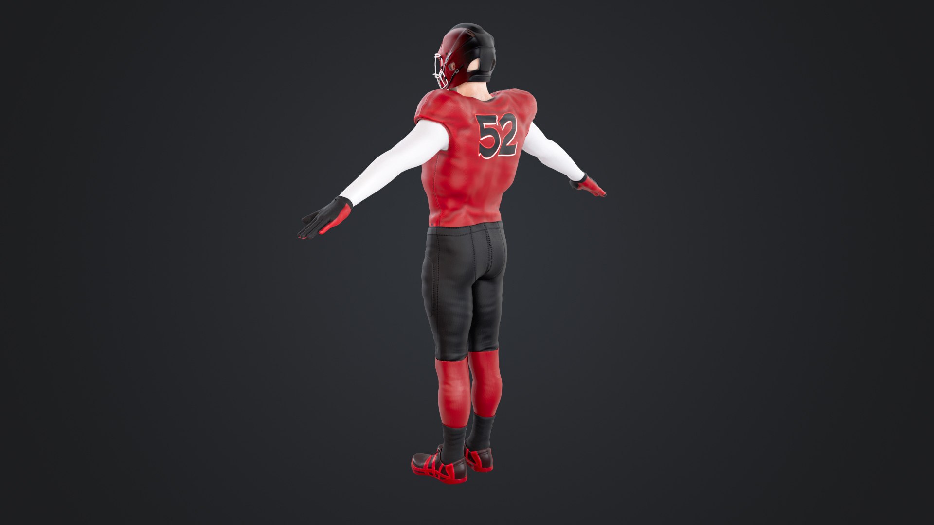 3D American Football Player Model - TurboSquid 2376313
