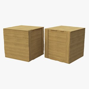 3D Wooden Crate II model
