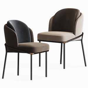 Fil Noir Dining Chair Minotti