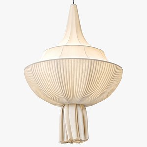 Gong Silk Meduse Chandelier 3D model
