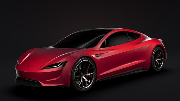 tesla roadster 2020 3D model