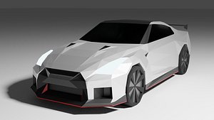 3D model gtr car