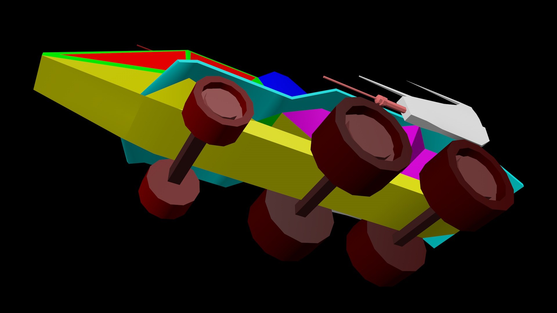 Attack Rover Model - TurboSquid 2086891