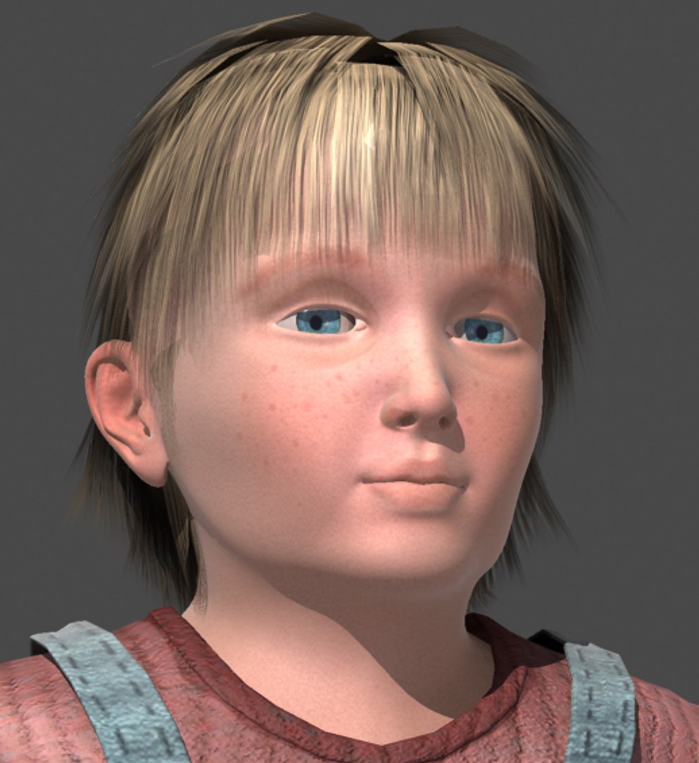 3d Young Boy Model