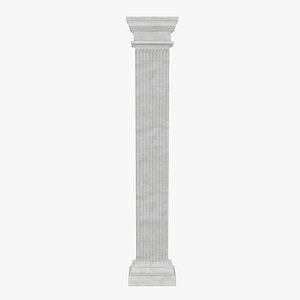3d 3ds pilaster doric greco roman