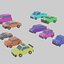 Model 3D Kolekcja pojazdów Mega Pack