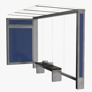 Bus Stop 02 Clean and Dirty 3D