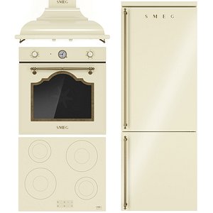 SMEG kitchen appliance collection 3D model
