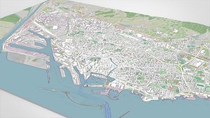 Cityscape Livorno Italy 3D model