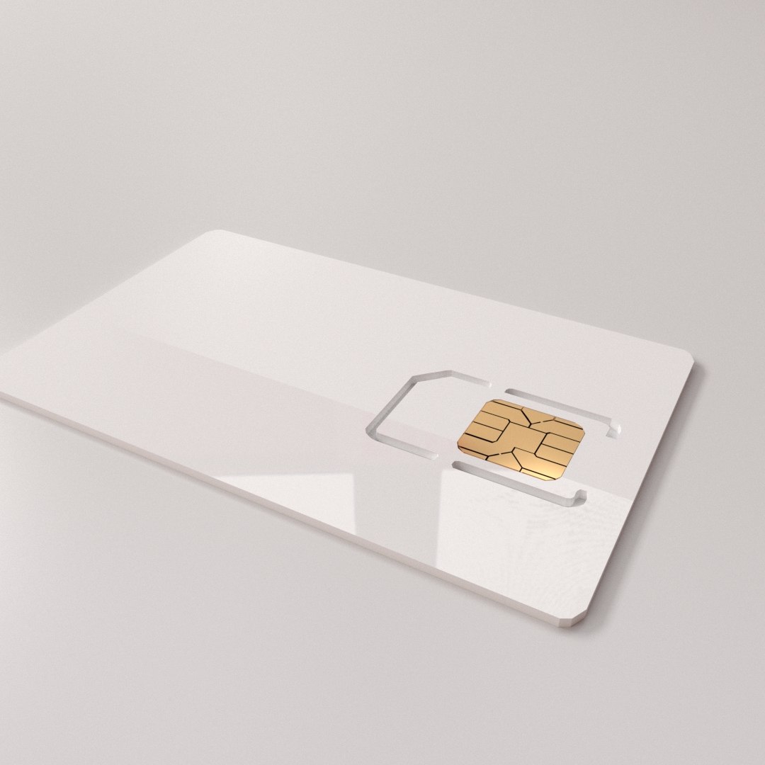 Sim Card V2 3D Model - TurboSquid 1240526