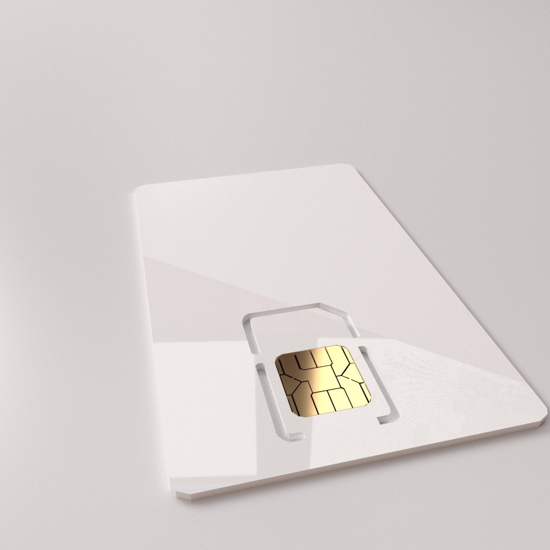 Sim Card V2 3D Model - TurboSquid 1240526