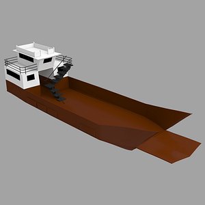 3D Landing Barge Olympic model