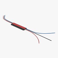 Heavy Duty Cable Ramp With Installed Wires Black Red