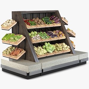 3D Vegetable Rack model