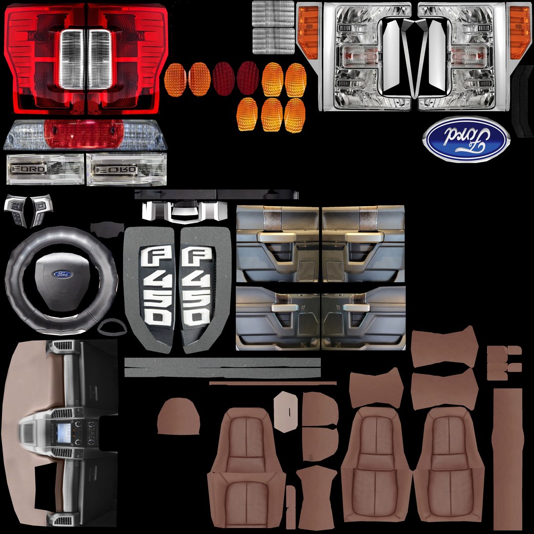 Ford F450 3D Model - TurboSquid 1966974