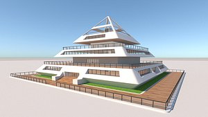 future building exterior-interior 3D model