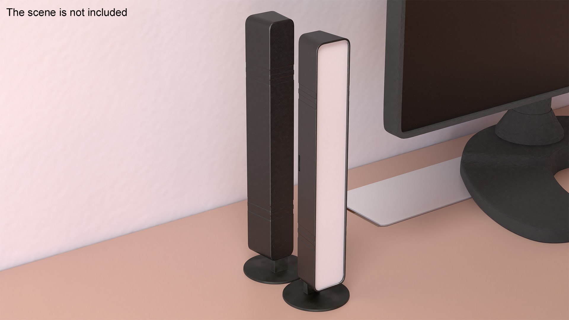3D Vertical LED Light Bar Switched Off For 3D Print - TurboSquid 2256181