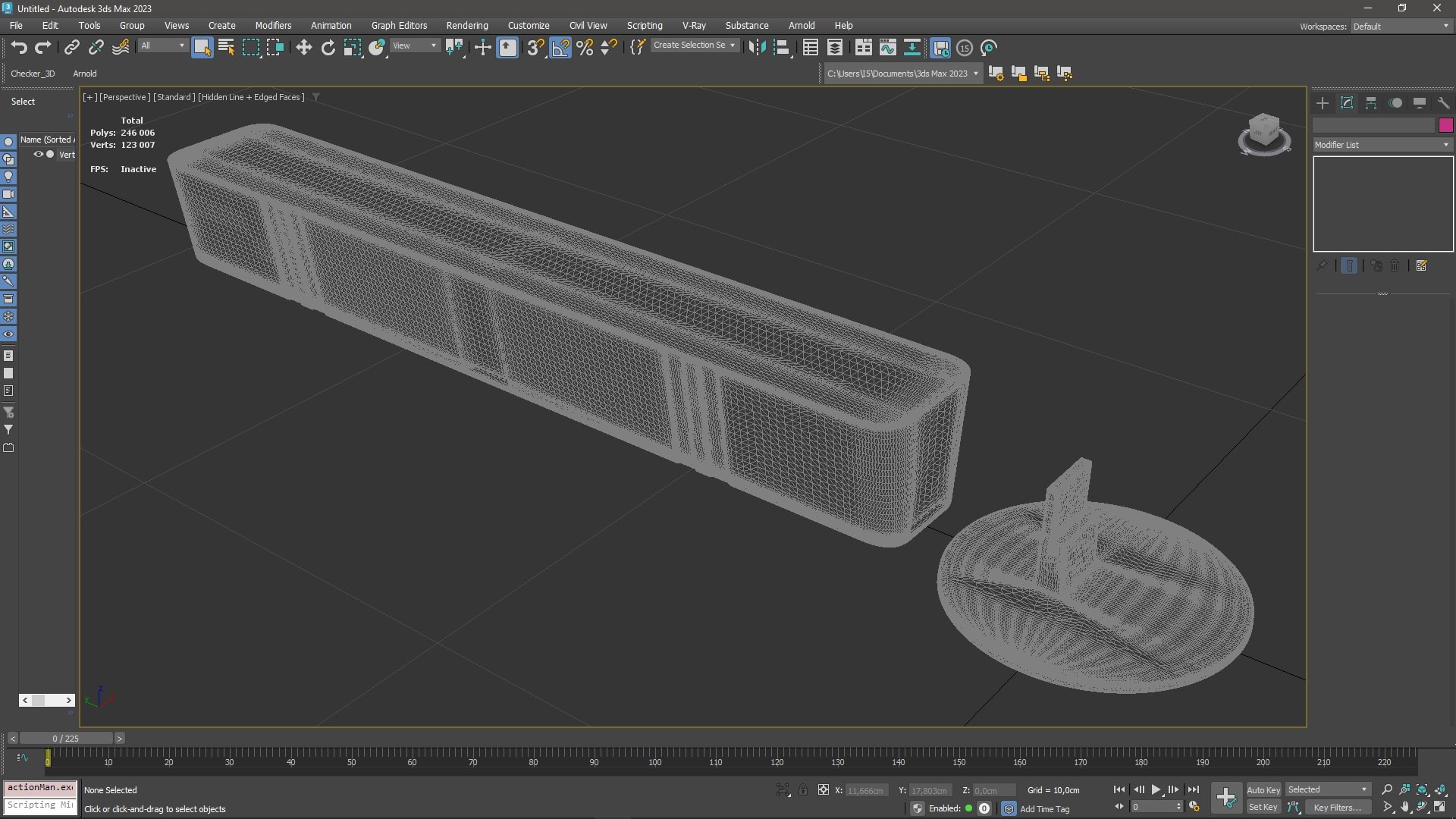 Vertical LED Light Bar Switched Off for 3D Print 3D model preview