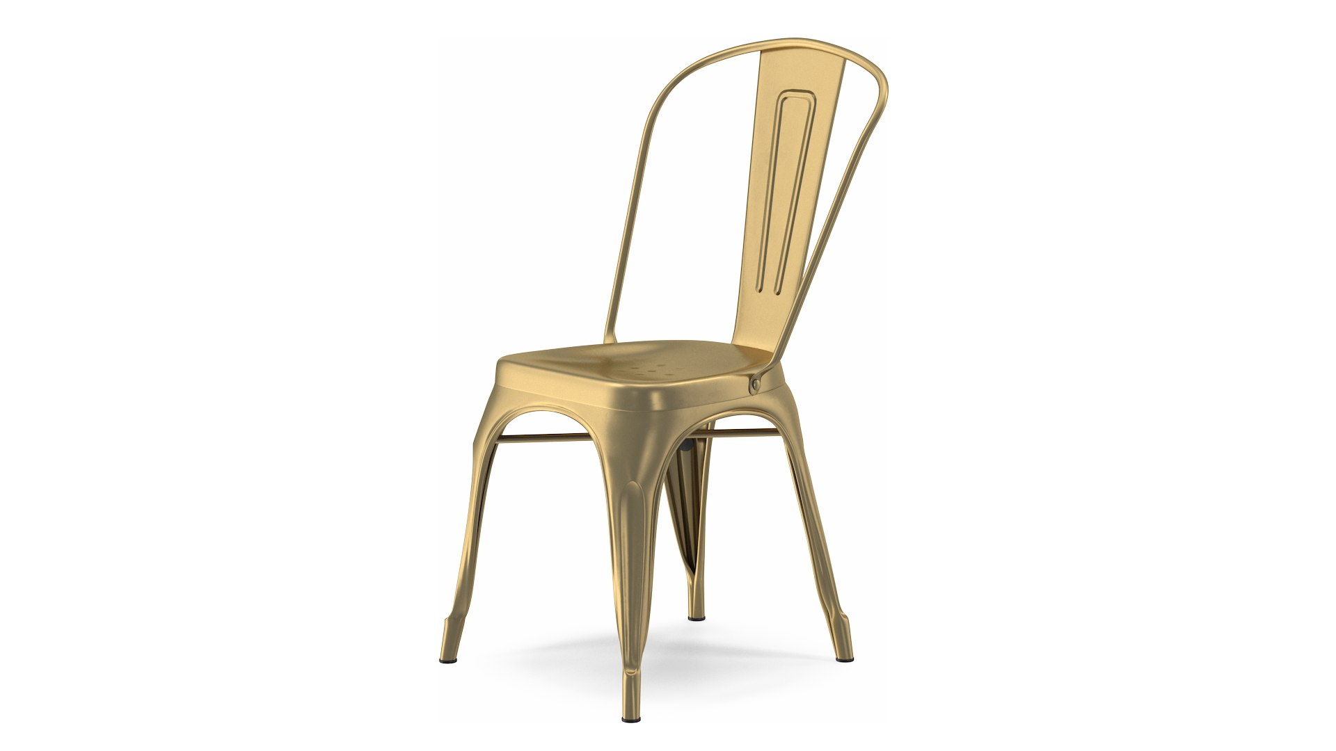 Bronze Folding Chair 3D model preview