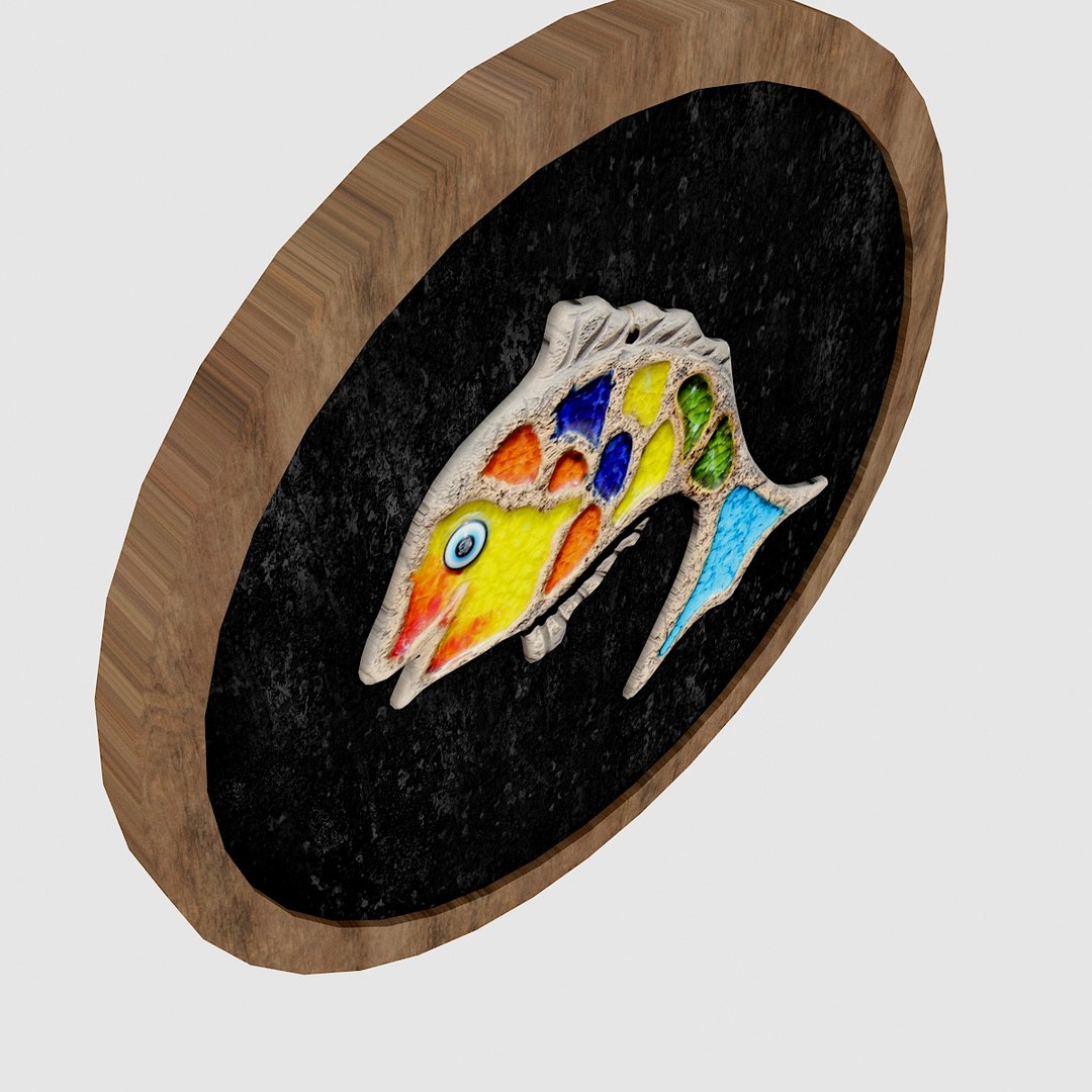 3D Fish Relief Table Model - TurboSquid 1648229