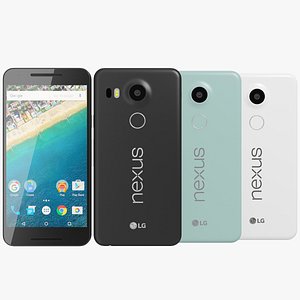 realistic lg nexus 5x 3d model