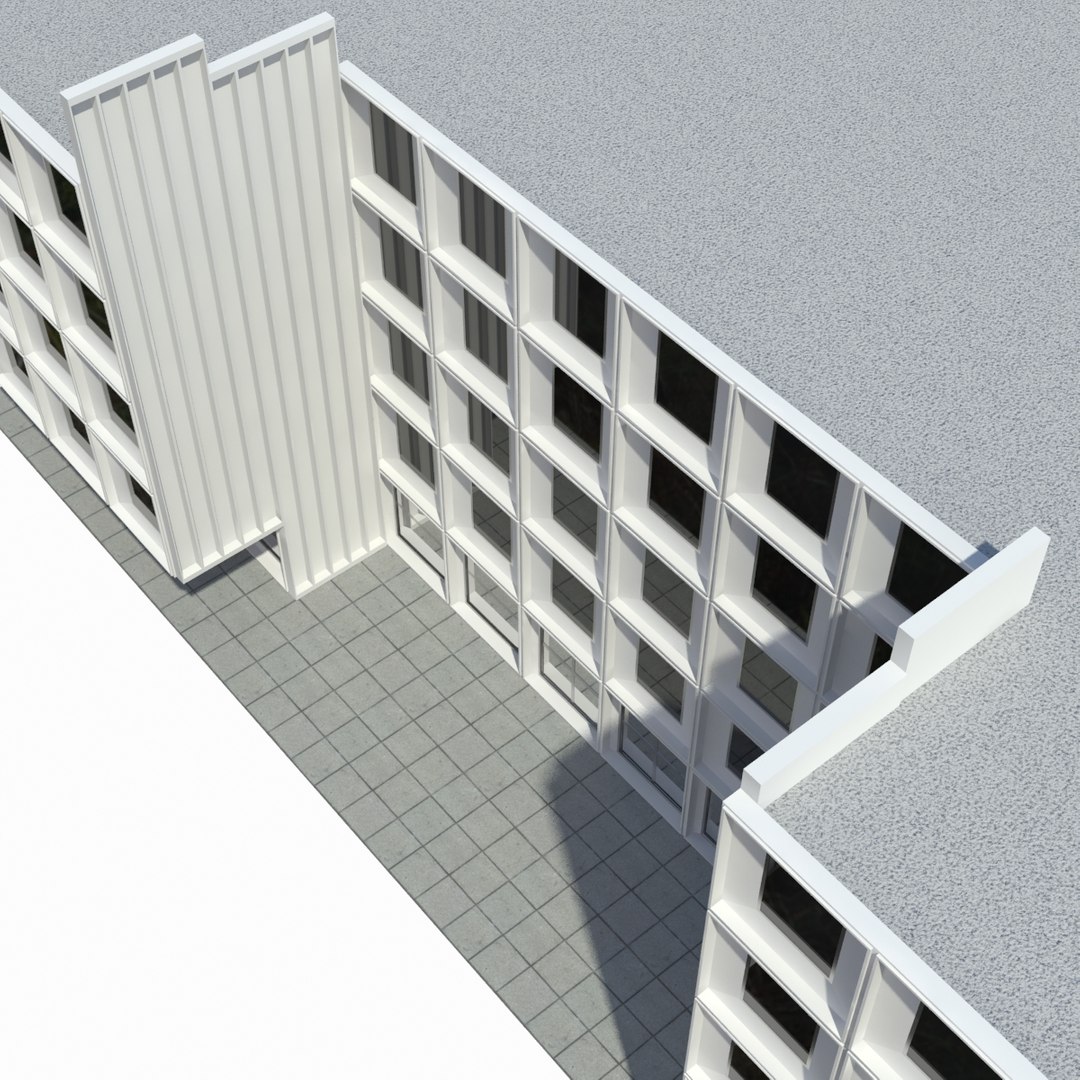 3d School Building Model
