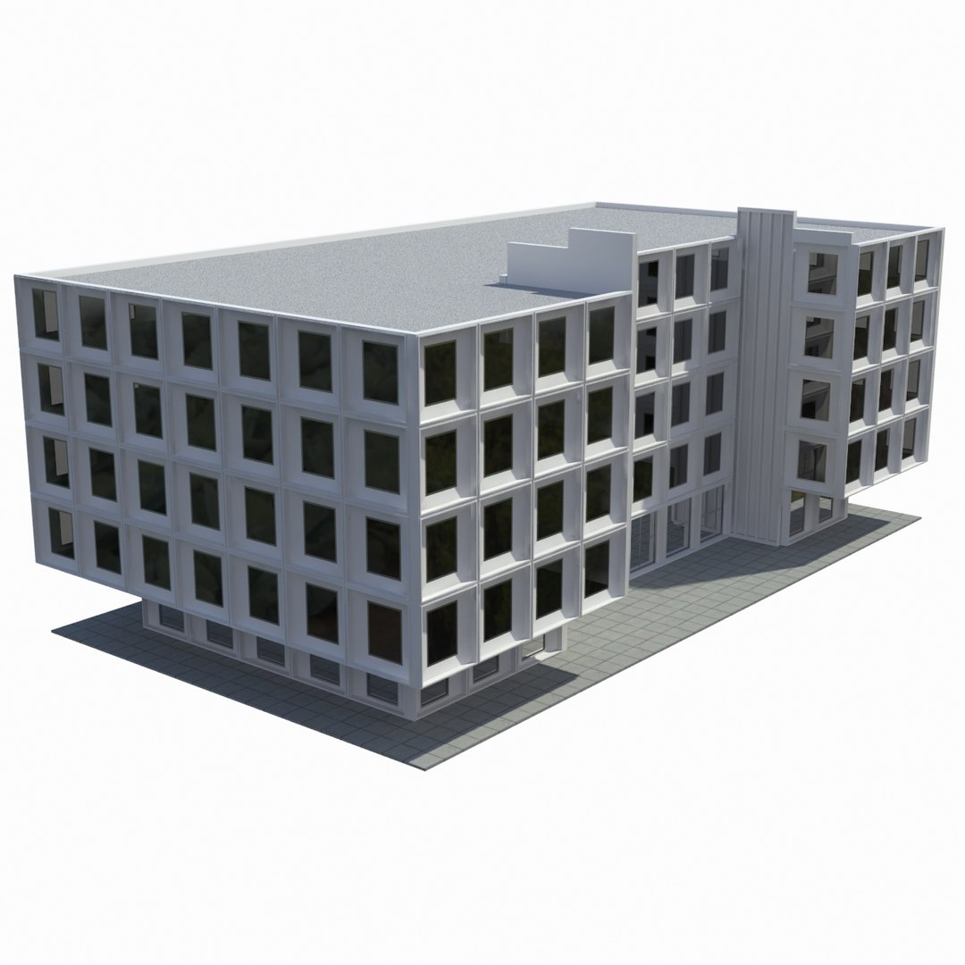 3d School Building Model